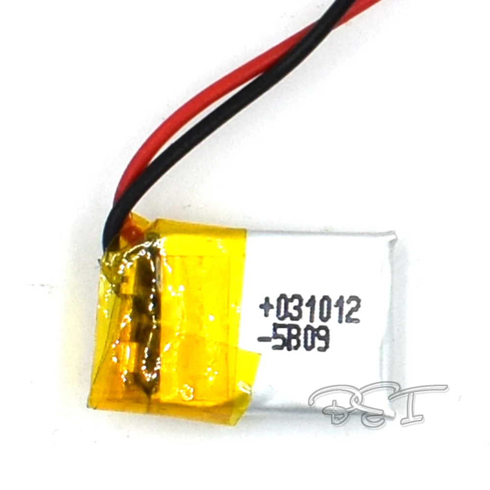 

50PCS 3.7V 30 mAh Li-Polymer Rechargeable Battery 301012 Li Po ion for GPS Bluetooth MP3 MP4 MP5 Watch 031012