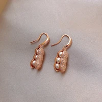 %e2%80%8bzdmxjl 2021 new fashion womens earrings fine cute unique peanut pearl earrings for women girl party gift jewelry drop shipping
