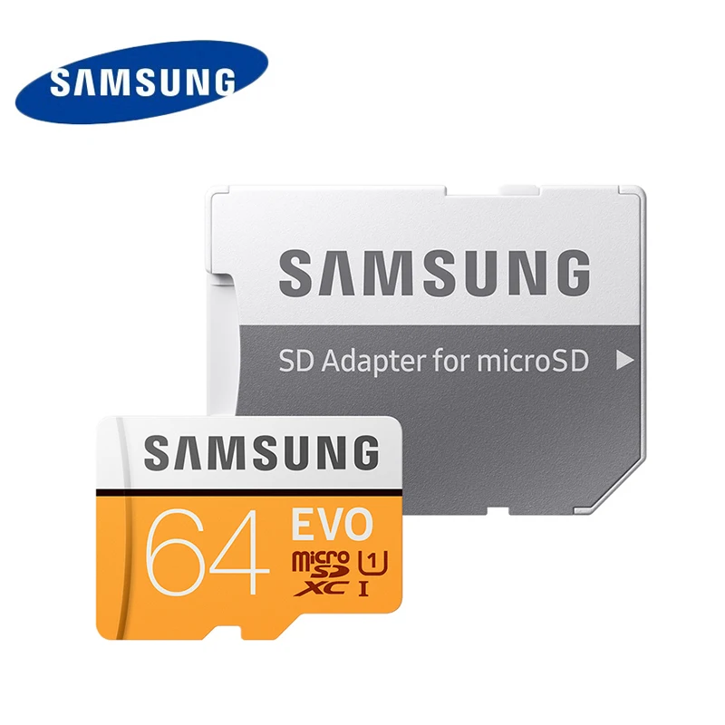 Карта памяти MicroSD SAMSUNG EVO Micro SD карта 128 г U3 4K со сверхвысоким разрешением Ultra HD Class10