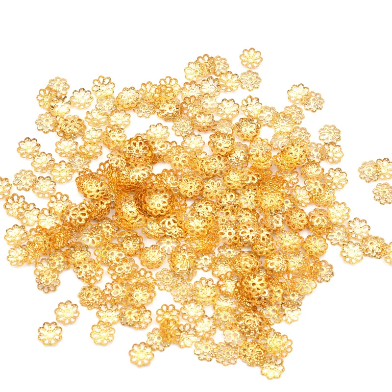 500 шт. 7 мм цветок бусины в форме &quotсделай сам&quot конечные цветов Свободные Spacer