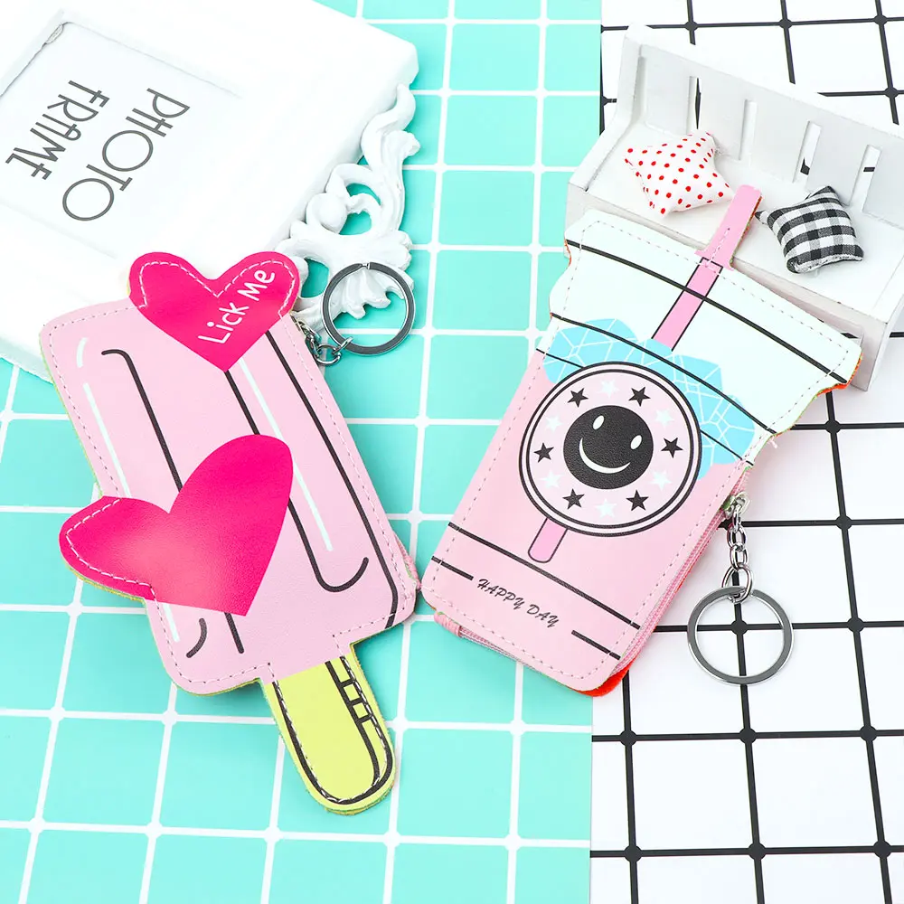 Мультяшные кошельки для девочек сумочка милая сумка мороженого из искусственной