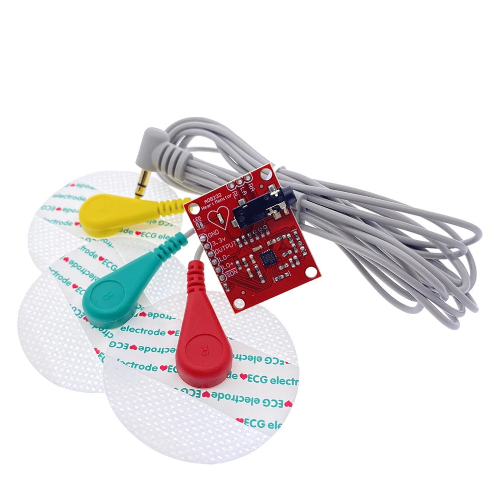 Модуль ЭКГ AD8232 измерение показателей импульсный модуль датчика для Arduino kit|module