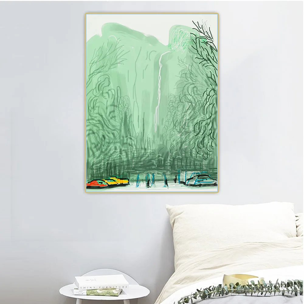 Цитон Давид хокни National Йосемитский национальный парк. Без названия. №13 Canvas Холст