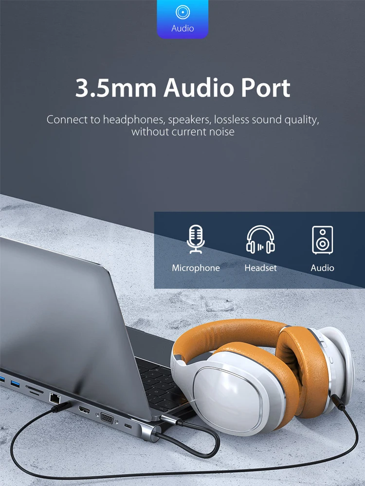 Док-станция 11 в 1 USB Type-C 3 0 дюйма разветвитель многопортовый адаптер 4K HDMI