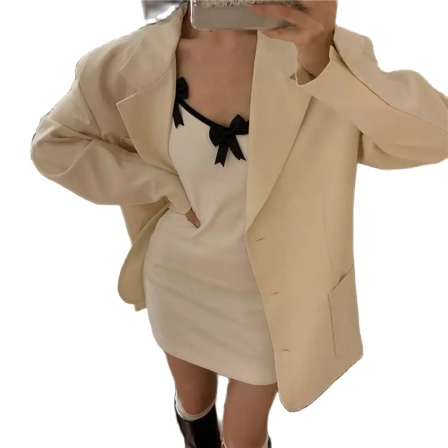 

Dress Women's Bow Sling spring and summer 2021 new Fashion Base Skirt