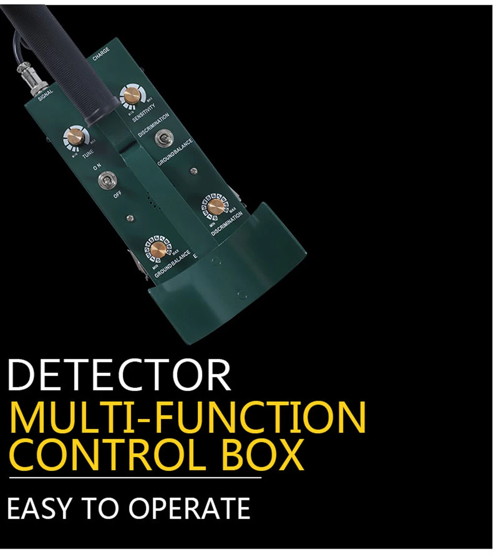 

Underground Metal Detector GS-6000 Gold Digger Treasure Hunter Depth Pinpointer Professional Gold Prospecting Mode LCD Display