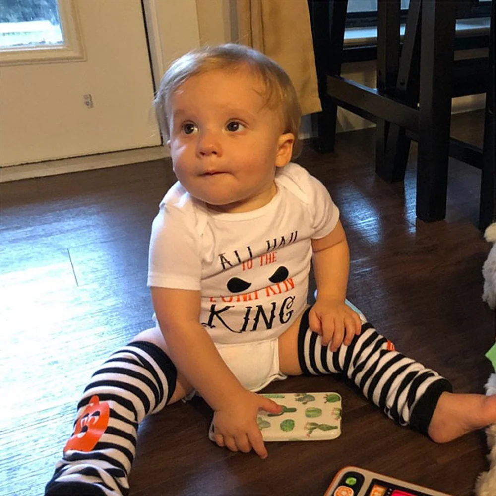 

Custom Boys 1st Halloween Outfit, Baby Pumpkin King Costume personalized Baby Shower Gift Boys Pumpkin King Hat