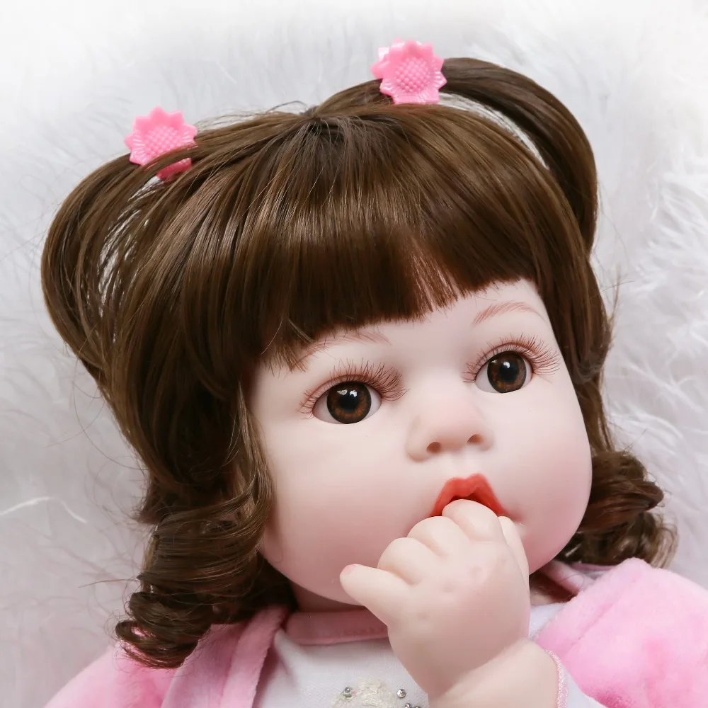 Игрушки для девочек куклы Новорожденные 22 дюйма мягкая силиконовая кукла