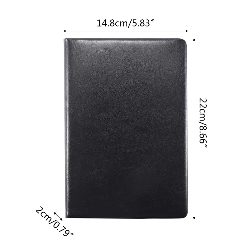 

A5 Business Leather Notebook Journal Agenda Lined Paper Diary Planner Notepad