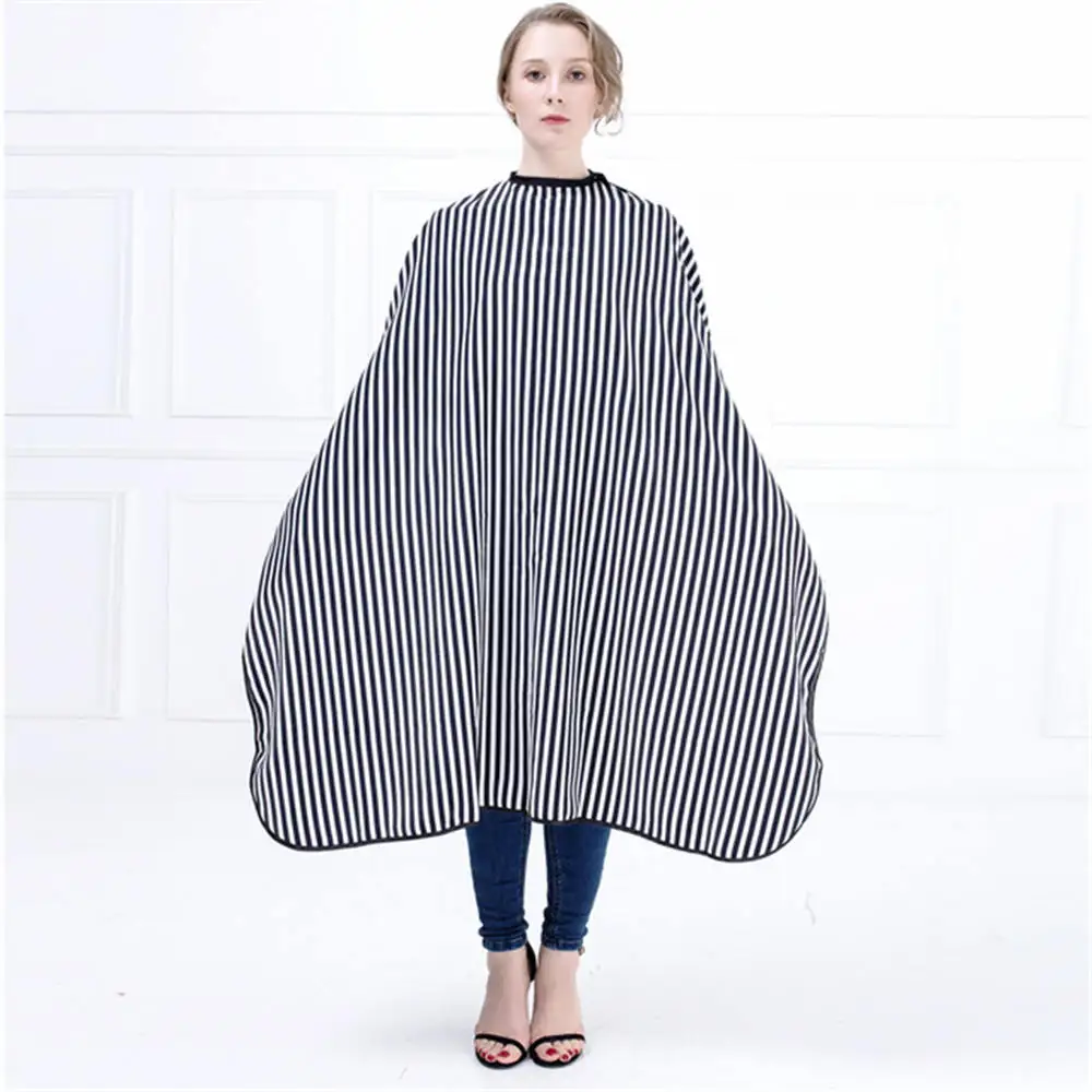 

1 pc Professional Hairdressing Cutting Waterproof Barber Haircutting Tool Wrap Cloth Stripe Star Pattern Hair Cutting Wrap Cape