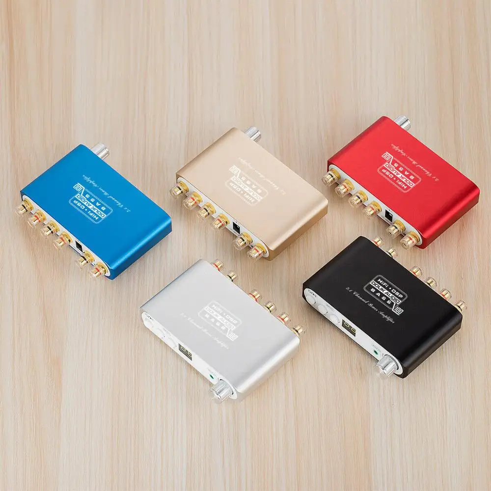 Douk audio Bluetooth DSP Digital Power Amplifier 2.1 Channel Subwoofer Bass Class D Mini Hi-Fi Amp Audio Receiver | Электроника