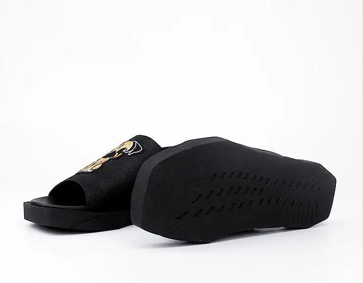 Мужские сандалии из натуральной кожи в римском стиле уличные пляжные шлепанцы с