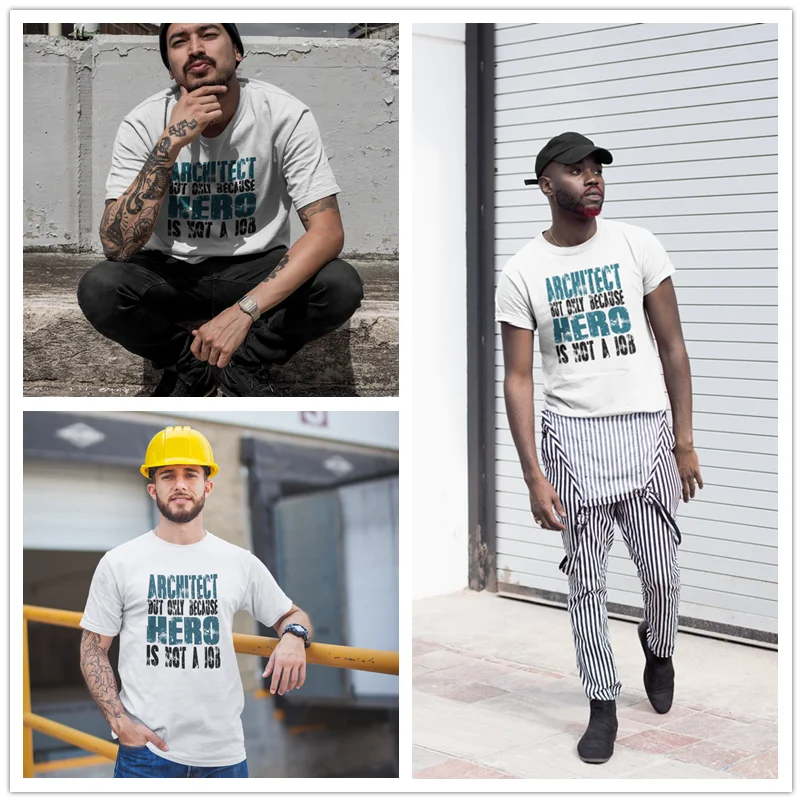 Футболка с изображением архитектора героя футболка большого размера принтом