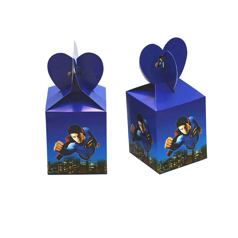 Картонная коробка для конфет с Суперменом 6 цветов | Дом и сад