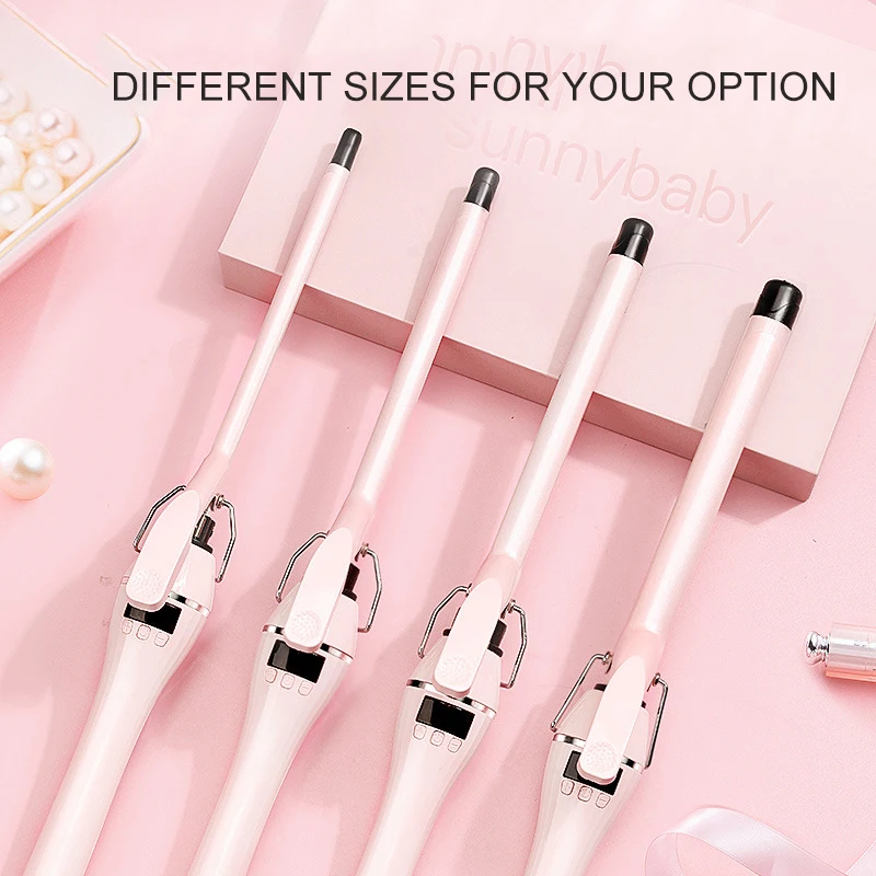 New Arrival 9mm Curling Iron LCD Screen Wool Ceramic Teddy Superfine Perm Hairdressing Tools Hair Rollers Curlers | Красота и