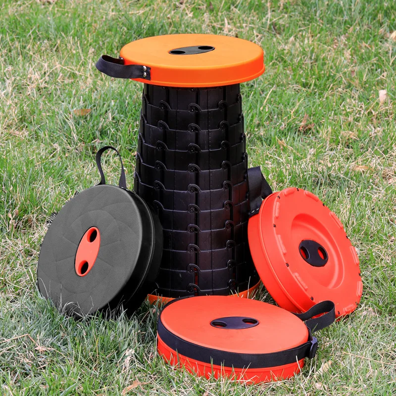 Satılık Açık Teleskopik Tabure Katlanır Sandalye Taşınabilir Sağlam Dayanıklı Sandalye Yerçekimi Katlanabilir Sandalye Kamp Taburesi Balıkçılık Sandalye