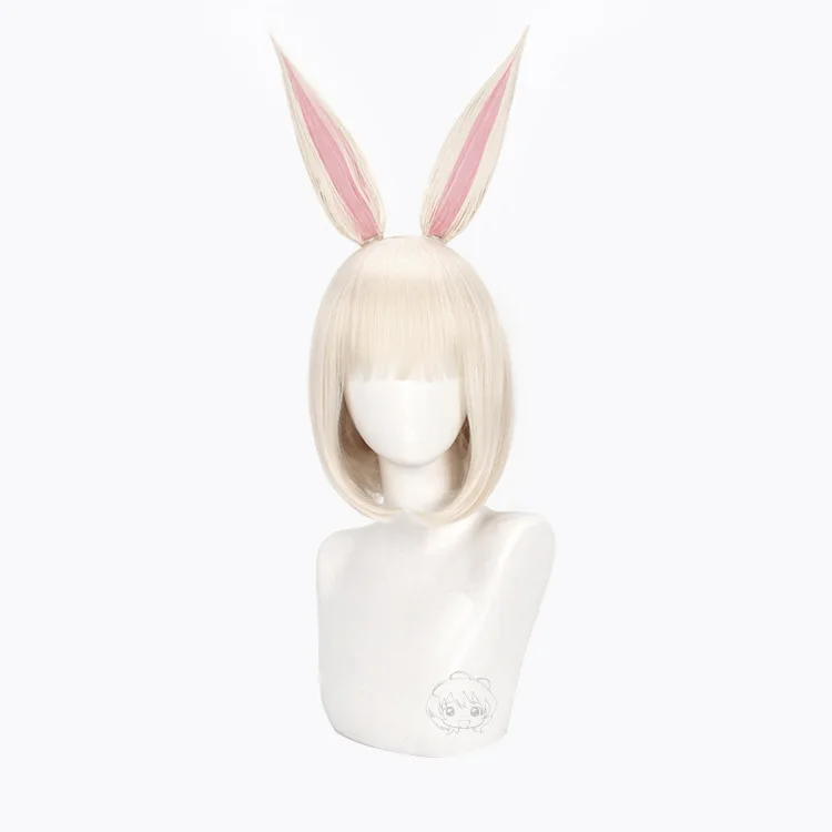 Beastars Хару кролик Косплэй Длинные Короткие термостойкие синтетические волосы +