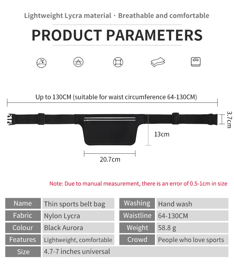 Лазерная эластичная спортивная сумка для бега поясная телефона iPhone 12 Pro Max SE 2020 7 8