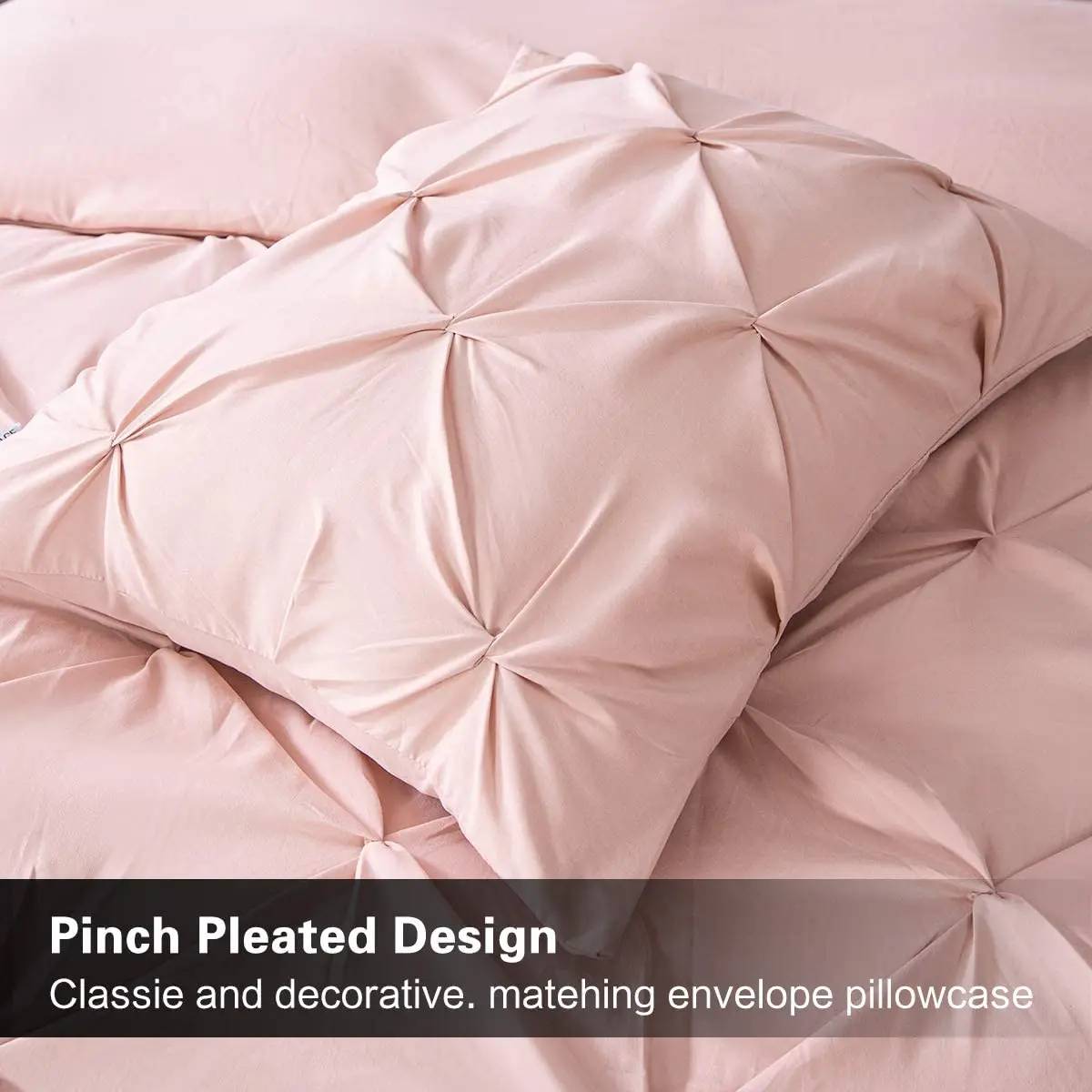 Комплект постельного белья с плиссированным пододеяльником и наволочками | Дом