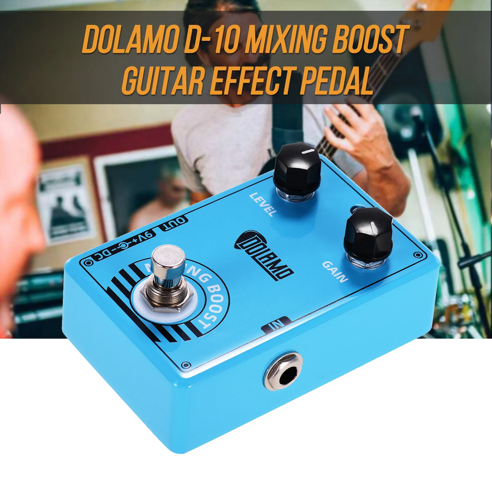 

Dolamo D-10 Mixing Boost Guitar Effect Pedal with Level Gain Controls and True Bypass Design for Electric Guitar