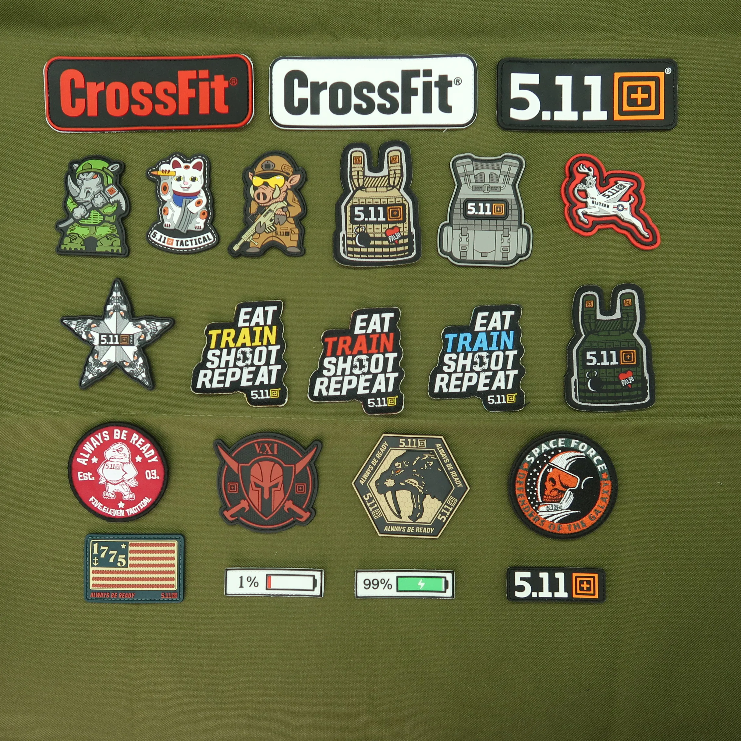 Нашивки с вышивкой из ПВХ 1 шт. военная тактика 511 Кроссфит персонализированная