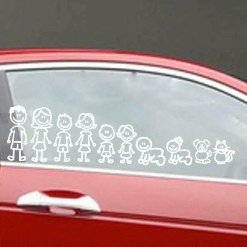 SUV Car Stickers Vivid Window Laptop 1 set My family member figure style | Автомобили и мотоциклы