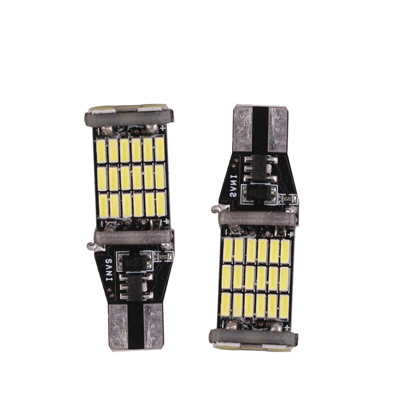 2 шт. Автомобильные светодиодные лампы T15 W16W 45 SMD 4014|Сигнальная лампа| |