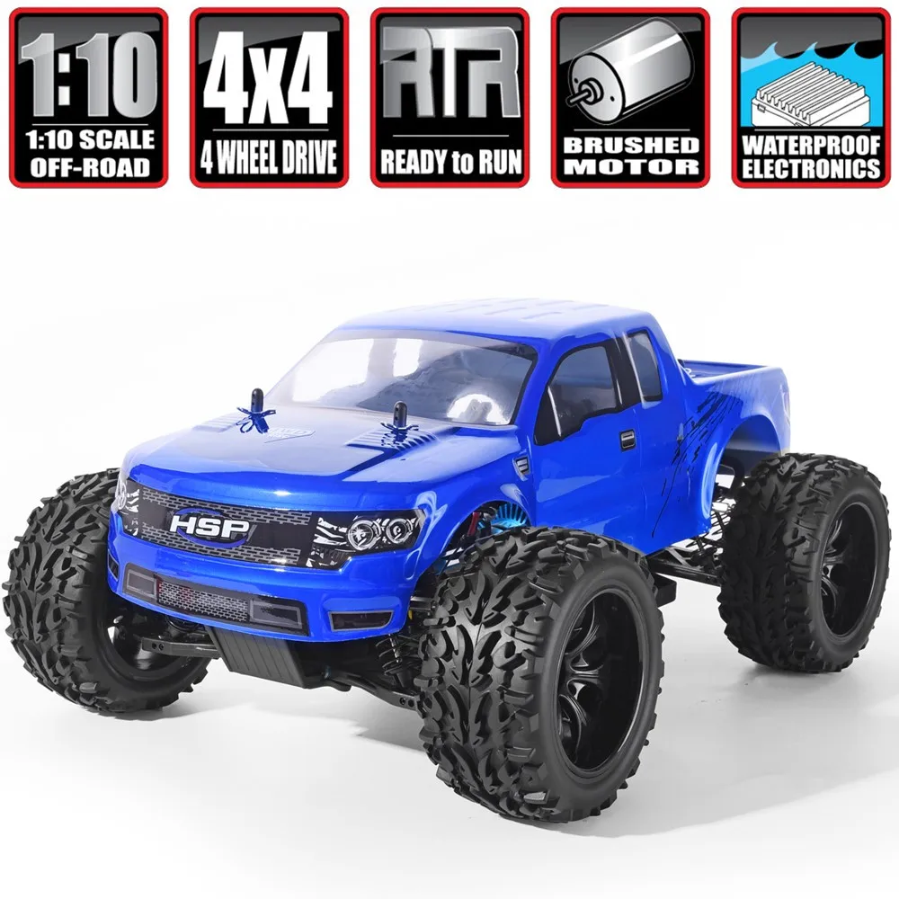 HSP RC Car 1/10 Scale 4wd Off Road Monster Truck 94111 Electric Power 4x4 vehicle Toys High Speed Hobby Remote Control | Игрушки и хобби