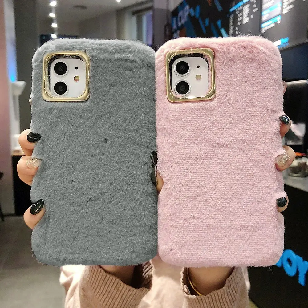 LCHULLE милый теплый пушистый чехол для Apple IPhone 11 Pro X XR XS MAX 6 6S 7 8 Plus Мягкий Пушистый