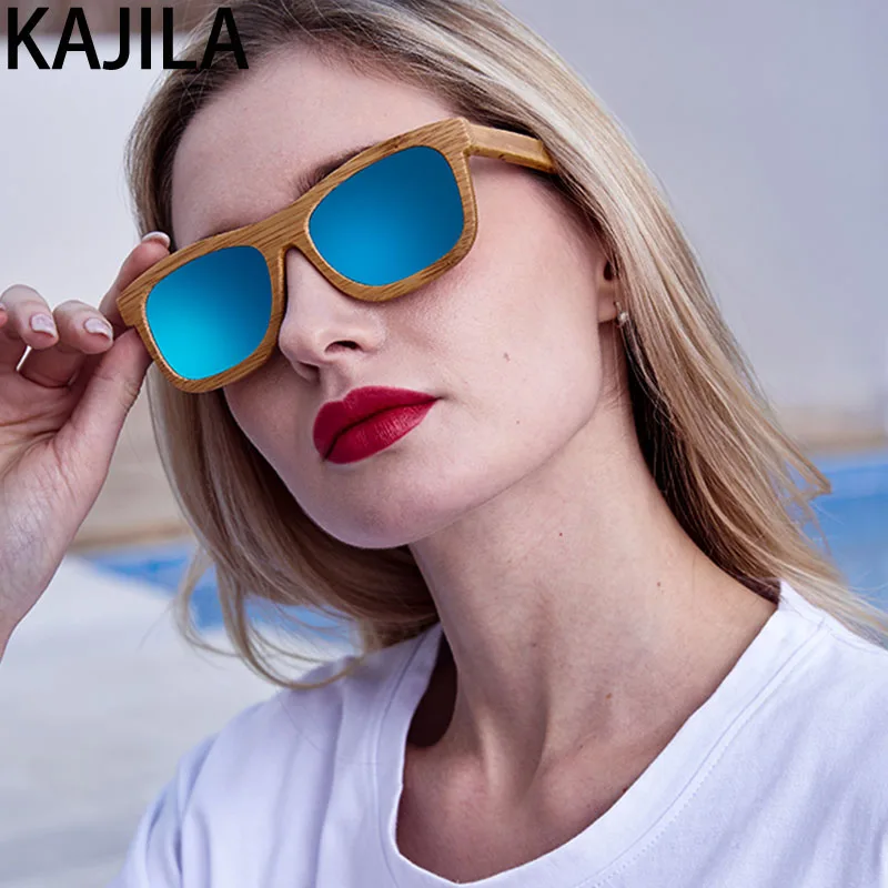 Бамбуковые и деревянные поляризационные мужские солнцезащитные очки женские