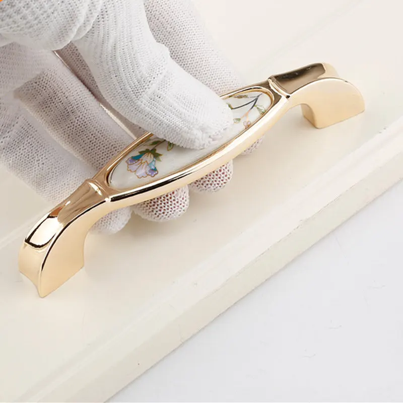 Античная керамические ручки для шкафов китайский Винтаж ящика Шкаф двери мебель