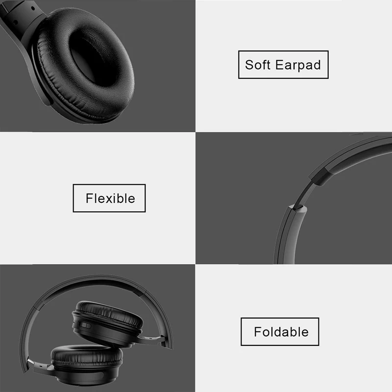 Беспроводные Bluetooth наушники H1 Pro гарнитура с микрофоном Hi Fi стерео BT 5 0 Накладные