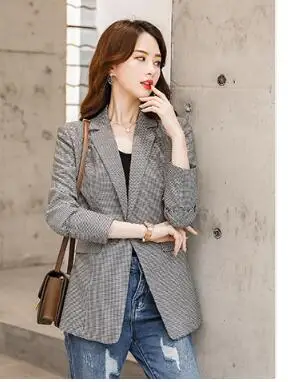 Весна 20200 повседневные пальто официальная куртка для интервью Женский