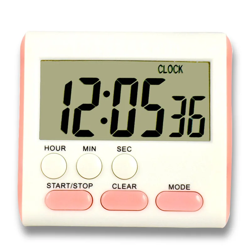 Kitchen Clock English 24-hour Electronic Timer Digital Reminder Alarm Clocks Cooking Countdown LCD Multifunction Home | Дом и сад