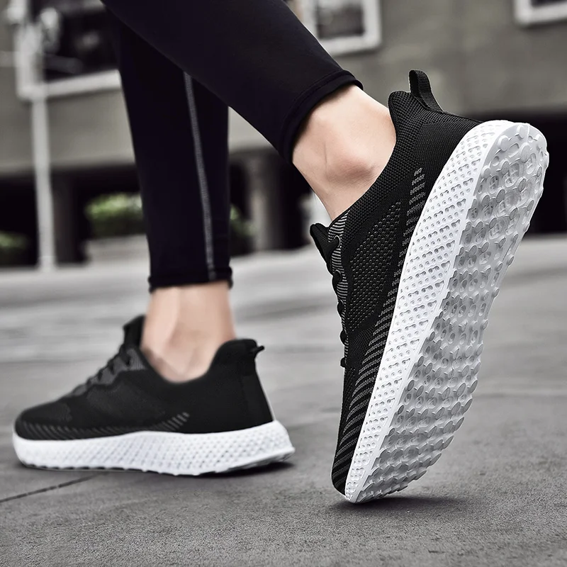 

Black Casual Shoes Sport Shoes For Men Sneakers Male Comfortable Casual Breathable 2020 Causal Fashion Mesh Zapatos Casuales