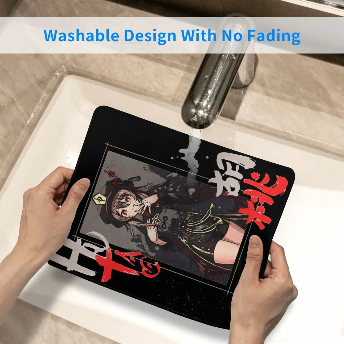 

Hu Tao Genshin Impact Cool Mouse Pad Anime Game Antislip Desk Mat Pads Rubber Computer Keyboard Desk Pad