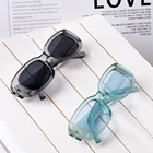 UEESHOP 2021 Квадратные Солнцезащитные очки, роскошные брендовые дорожные маленькие прямоугольные солнцезащитные очки для мужчин и женщин, ретро-очки