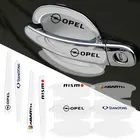 8 шт. прозрачная наклейка на дверную ручку автомобиля, значок, украшение, защитная пленка, наклейка для BMW X1 X3 X5 X6 E30 E90 M3 E84 E83 F25 E91