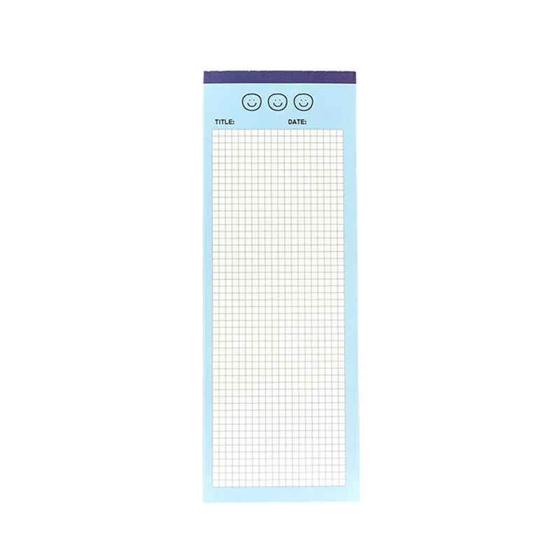 90PCS Simple Long Note Paper Diary Notebook Loose-Leaf Memo Pad Student Tearable Message School Stationery | Канцтовары для офиса