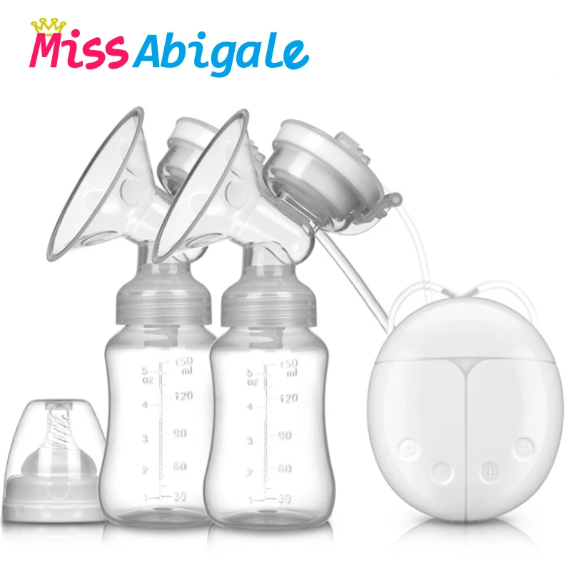 MissAbigale настоящий Bubee двойной Электрический молокоотсос мощный для кормления