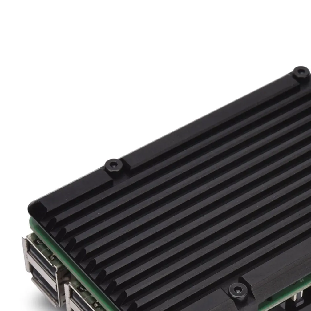 Алюминиевый Чехол для Raspberry Pi 4/3 с двойным охлаждающим вентилятором