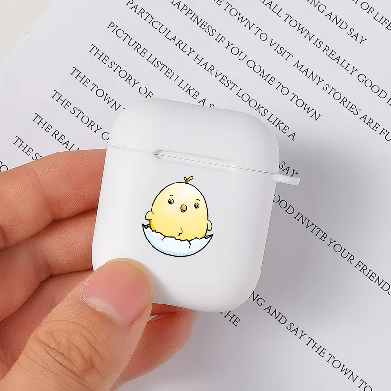 

Soft White Air Pods Case Cartoon Cute For Apple Airpods 1/2 Case Protective Bluetooth Earphone Accessories For AirPods 1/2 Case