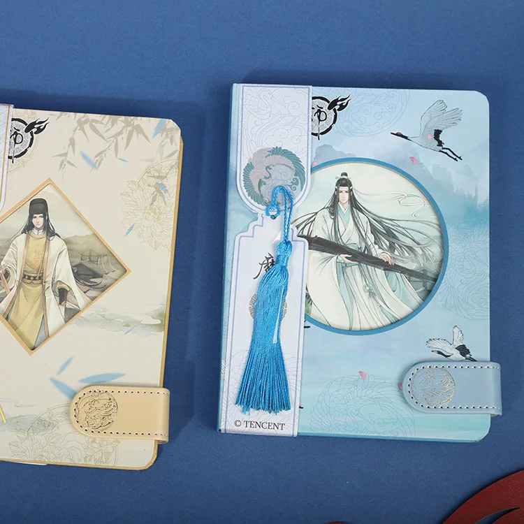 New Anime The Untamed Mo Dao Zu Shi Notebook Planner Wei Wuxian Lan Wangji Magnetic Buckle Notebooks | Канцтовары для офиса и
