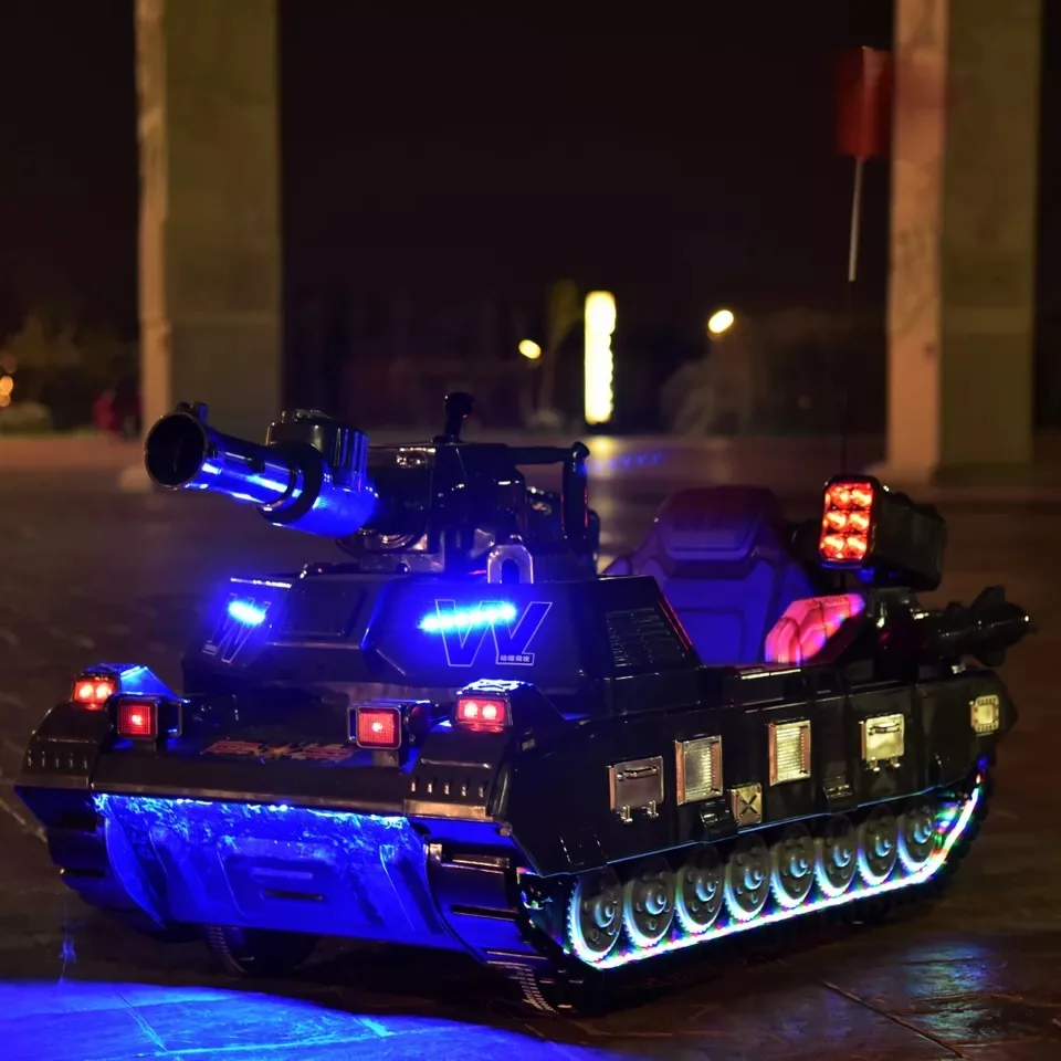 Детский Танк с дистанционным управлением четырехколесный электрический