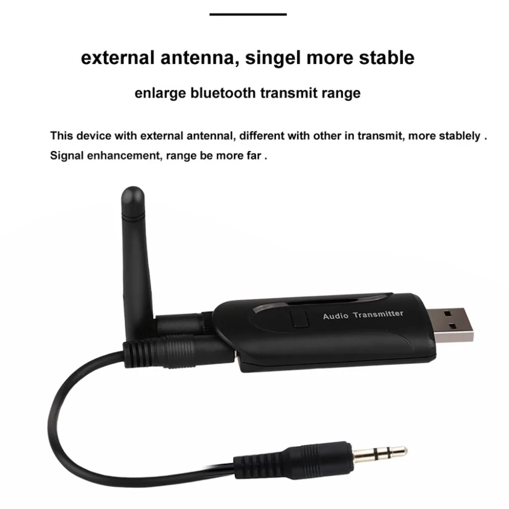 USB 3 5 мм беспроводной Bluetooth 4 0 A2DP стерео музыкальный аудио передатчик для ноутбука