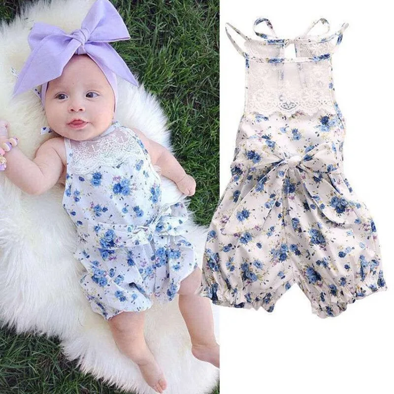 Летний комбинезон для новорожденных девочек наряды на вечеринку маленьких день
