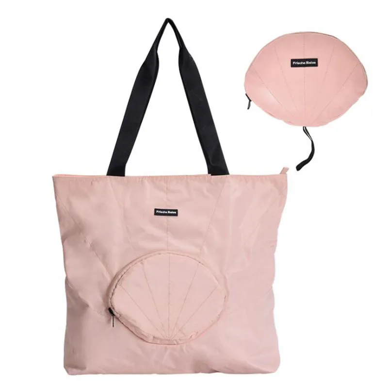 pink Wahyah складная сумка для покупок, многоразовые сумки для продуктов, одноцветные водонепроницаемые женские сумки, Эко сумка для хранения, аксессуары для путешествий ZY0125 - Цвет: pink
