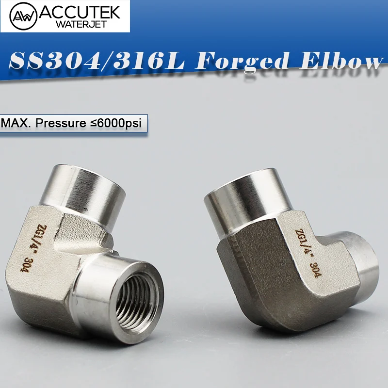 SS304/316L Нержавеющая сталь кованые высокого Давление трубы фитинги 1/4 &quotЖенский