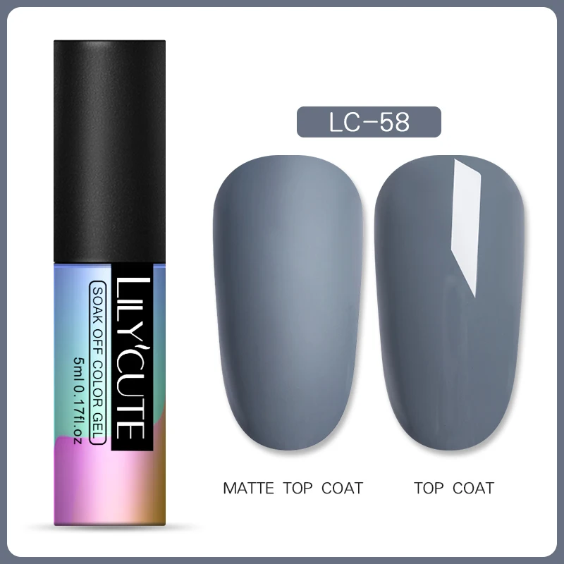 LILYCUTE матовый Гель-лак для ногтей поддельный цвет зимний матовое верхнее покрытие