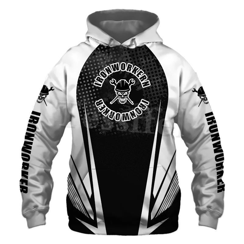 

Tessffel Ironworker 3D Print 2021 New Fashion Cool Worker Men's Sweatshirt Harajuku Zipper Hoodies Casual Streetwear Style-1